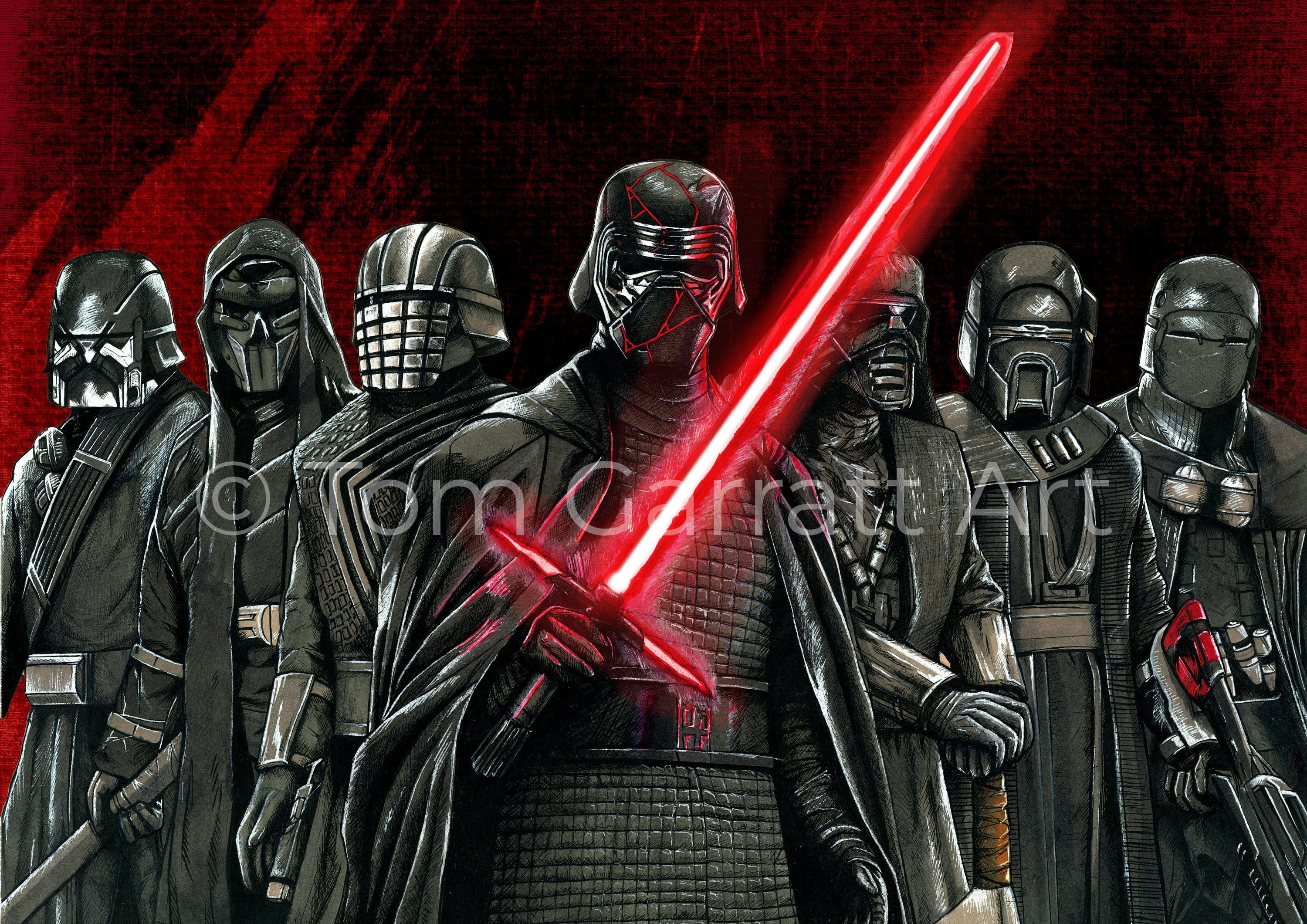 KNIGHTS OF REN - Pen Art Print