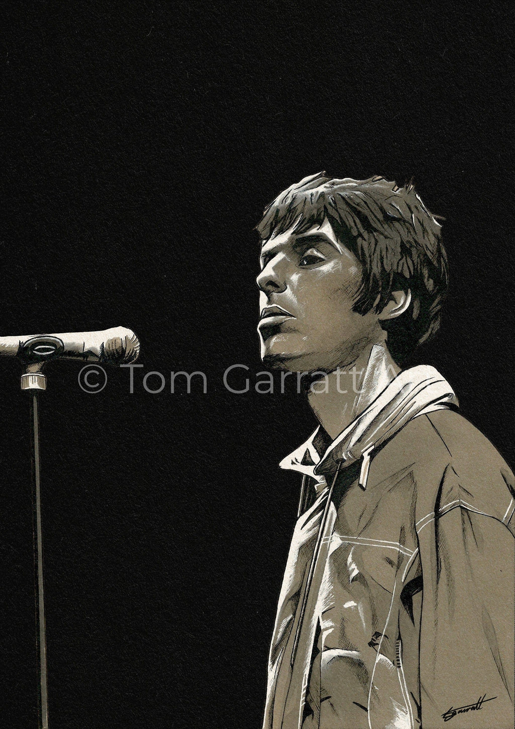 LIAM GALLAGHER OASIS - Pen Art Print