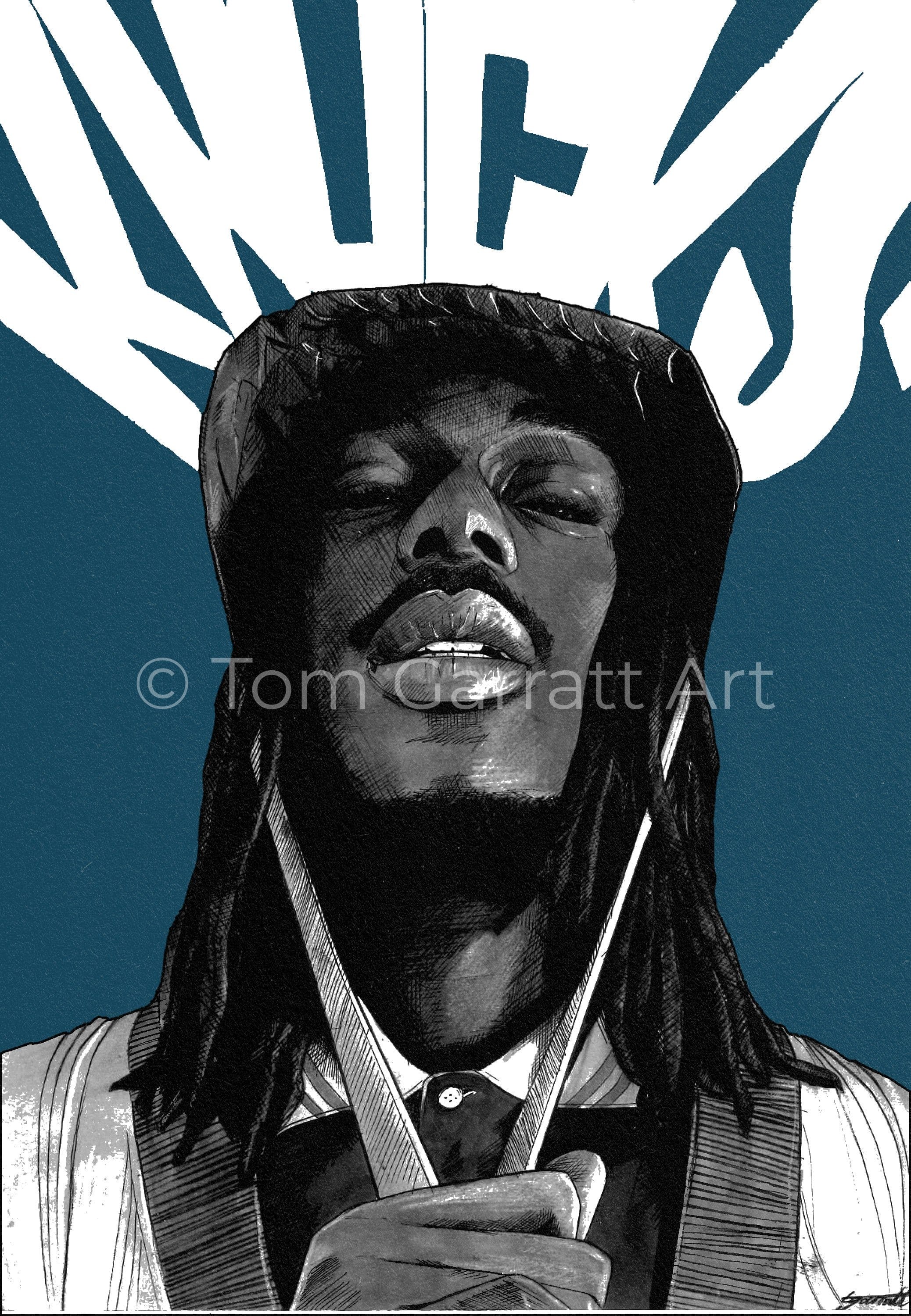 KNUCKS - Pen Art Print