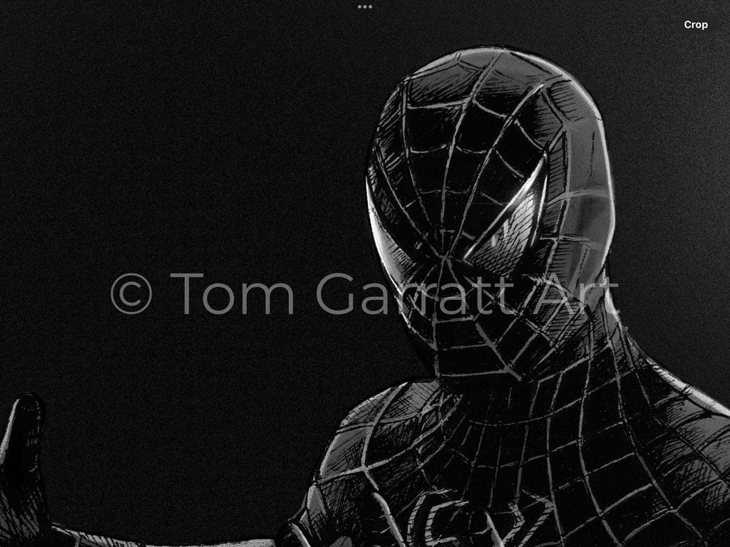 SYMBIOTE SPIDER-MAN - Pen Art Print