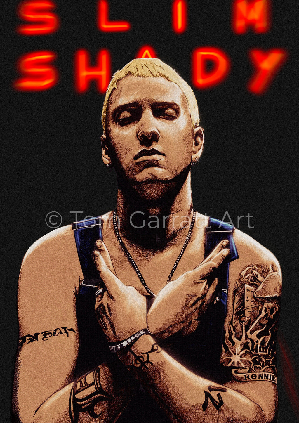 SLIM SHADY EMINEM - Pen Art Print