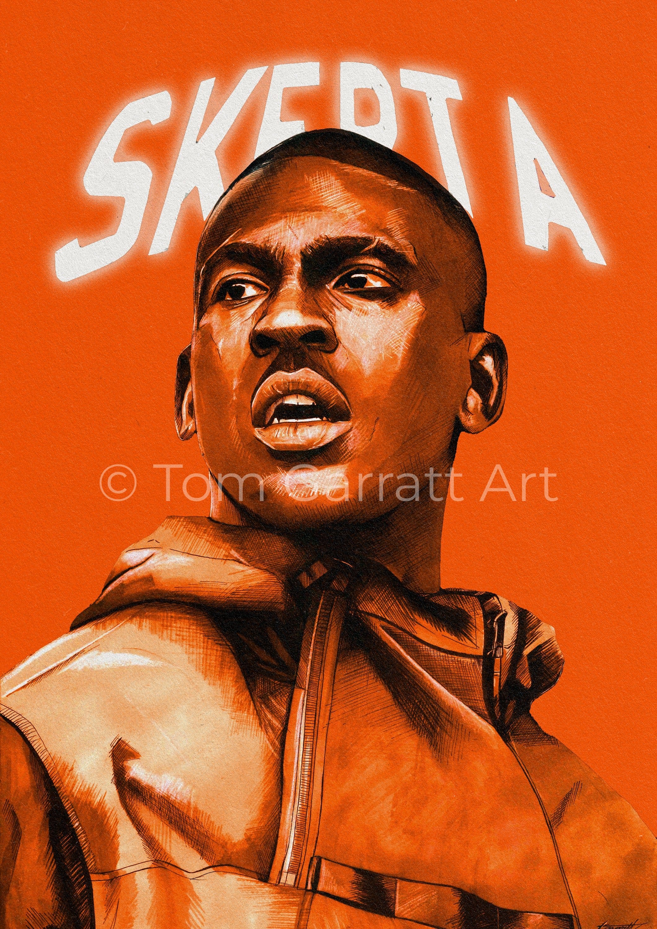 SKEPTA - Pen Art Print