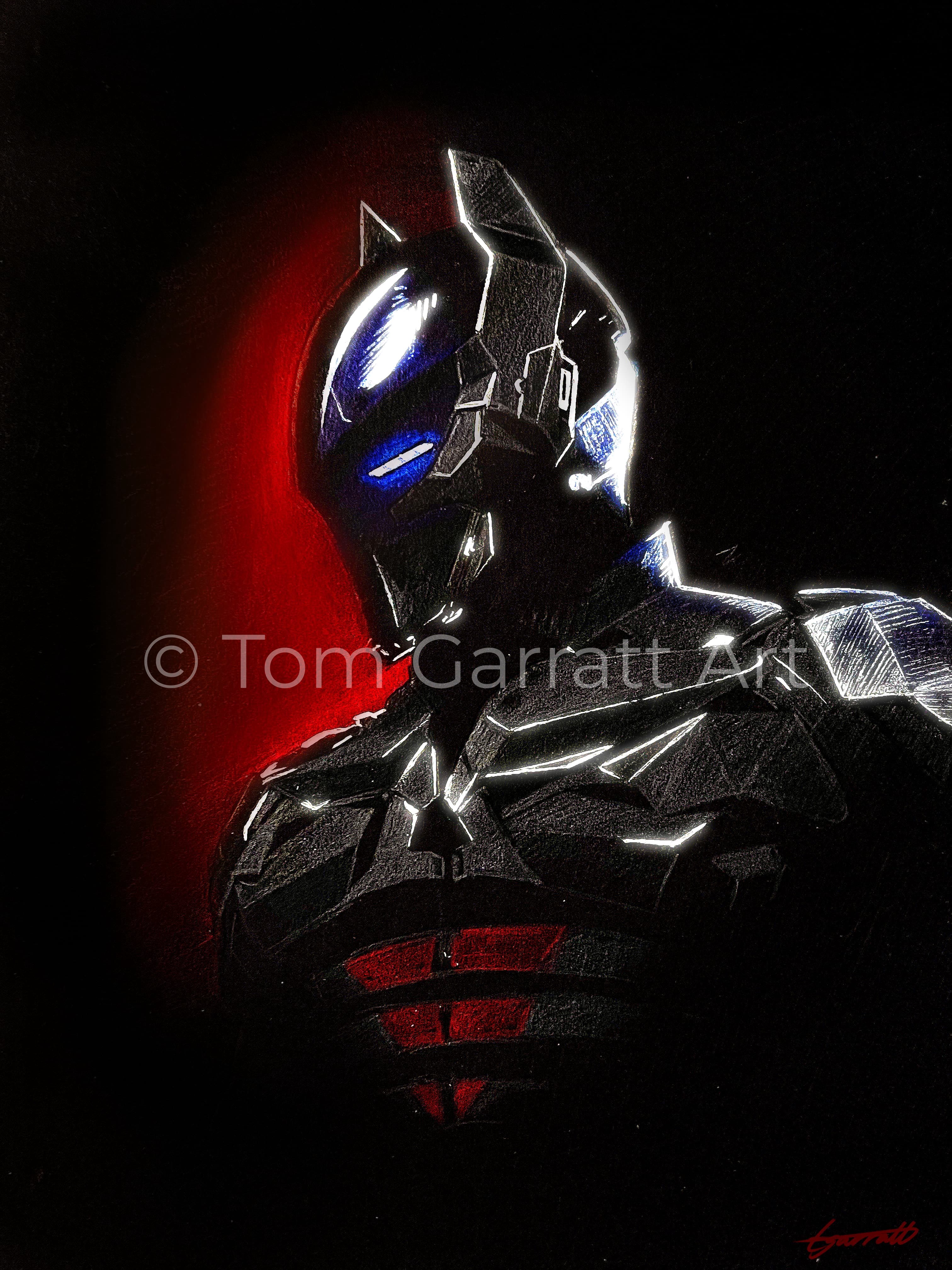 ARKHAM KNIGHT - Pen Art Print