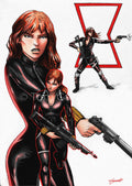 BLACK WIDOW - Pen Art Print