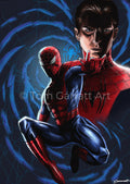 SPIDERMAN PETER PARKER - Pen Art Print