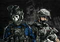 CAPTAIN PRICE & GHOST COD - Pen Art Print