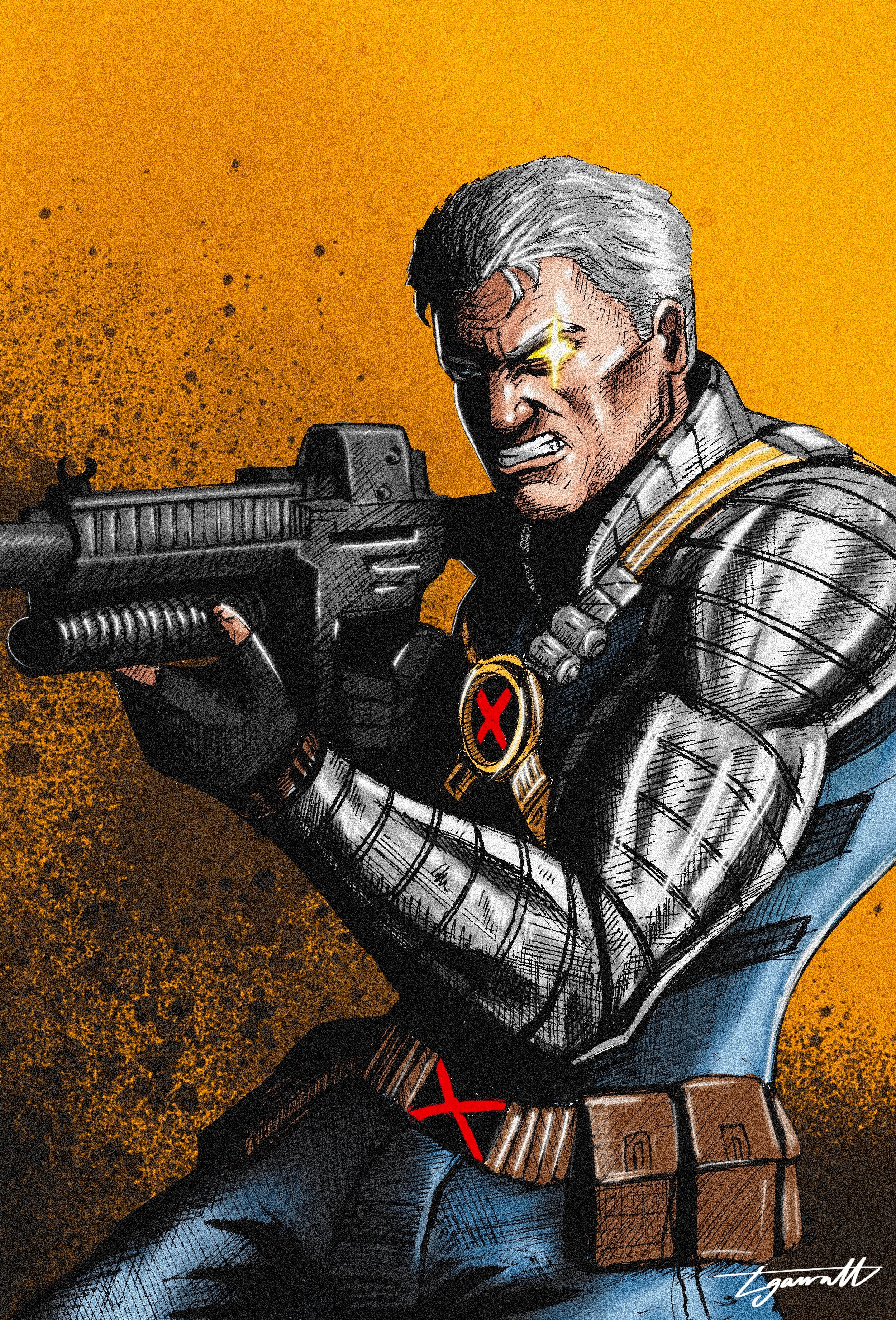 CABLE - Pen Art Print