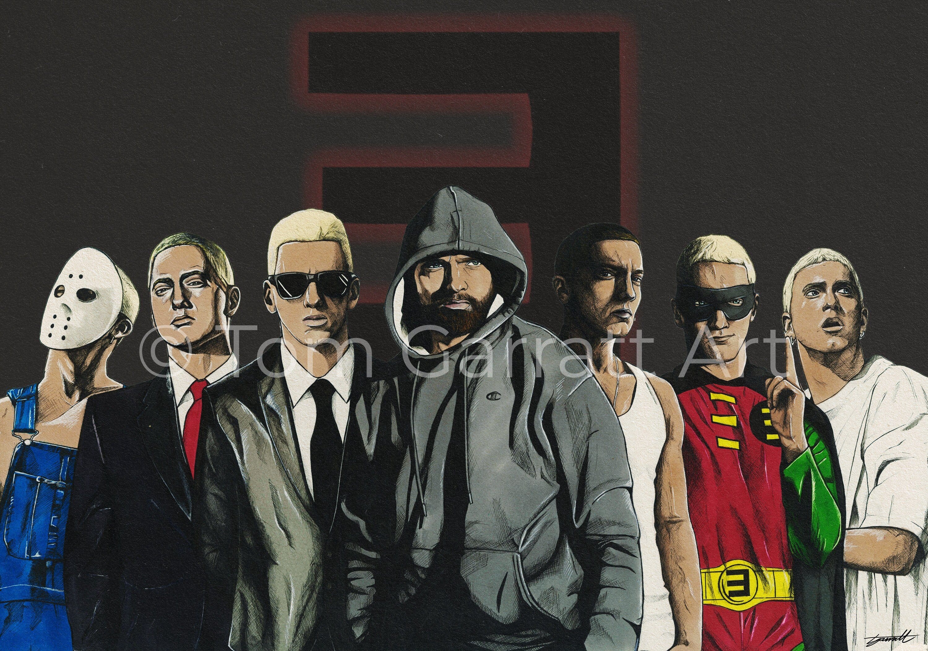 EMINEM LEGACY - Pen Art Print