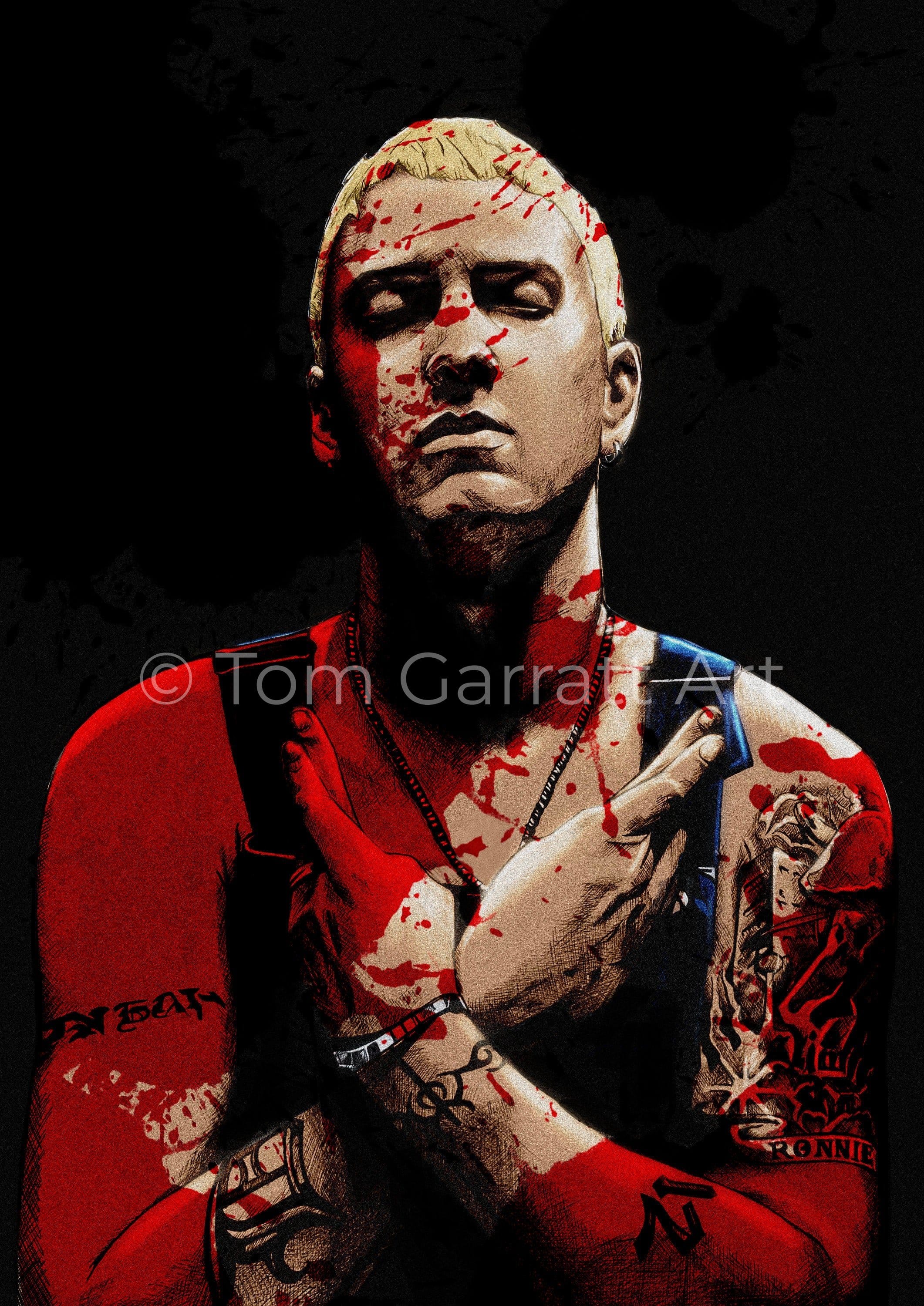 SLIM SHADY EMINEM - Pen Art Print